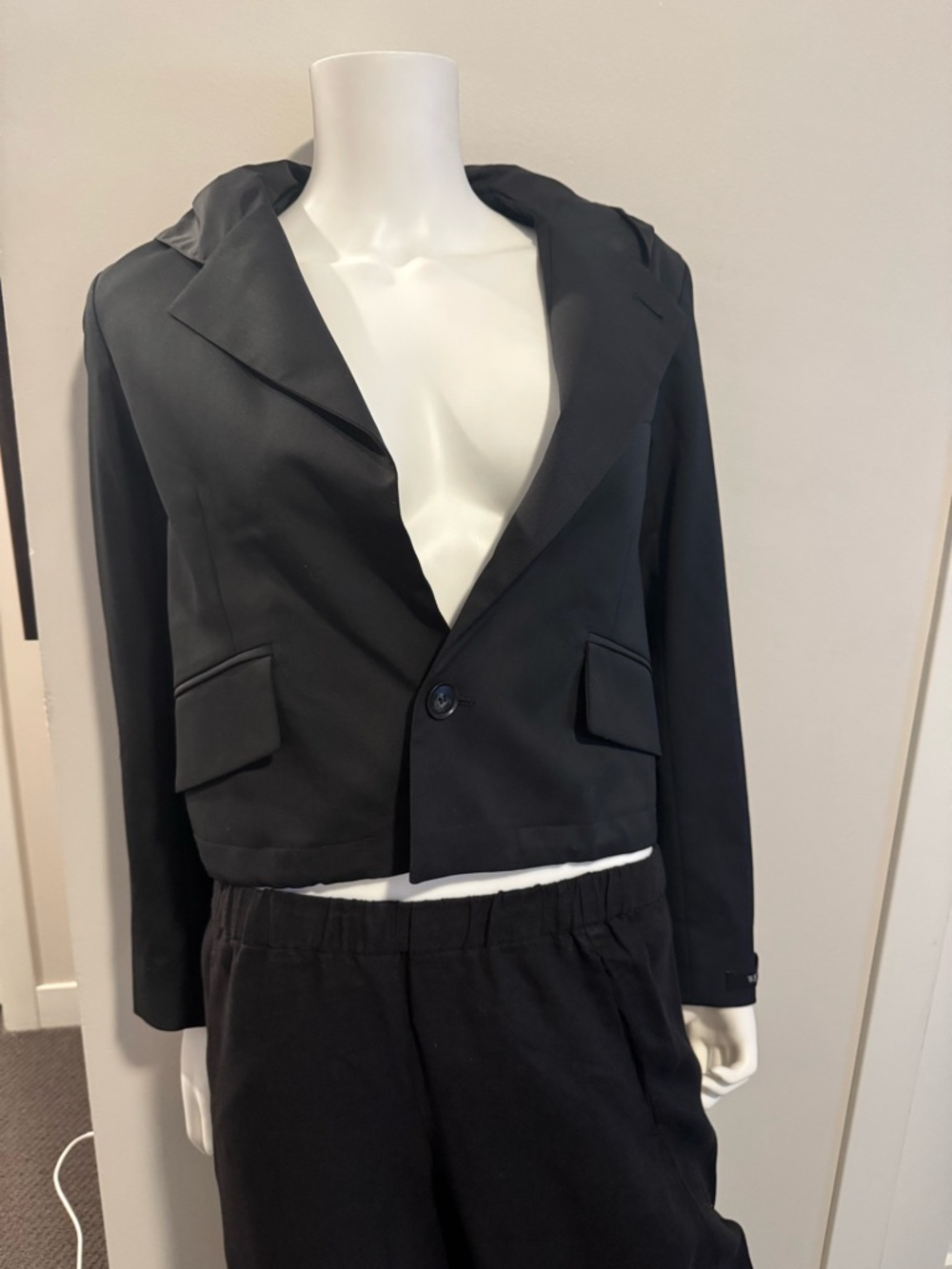WE-AR4 Cropped Hooded Blazer - NWT!